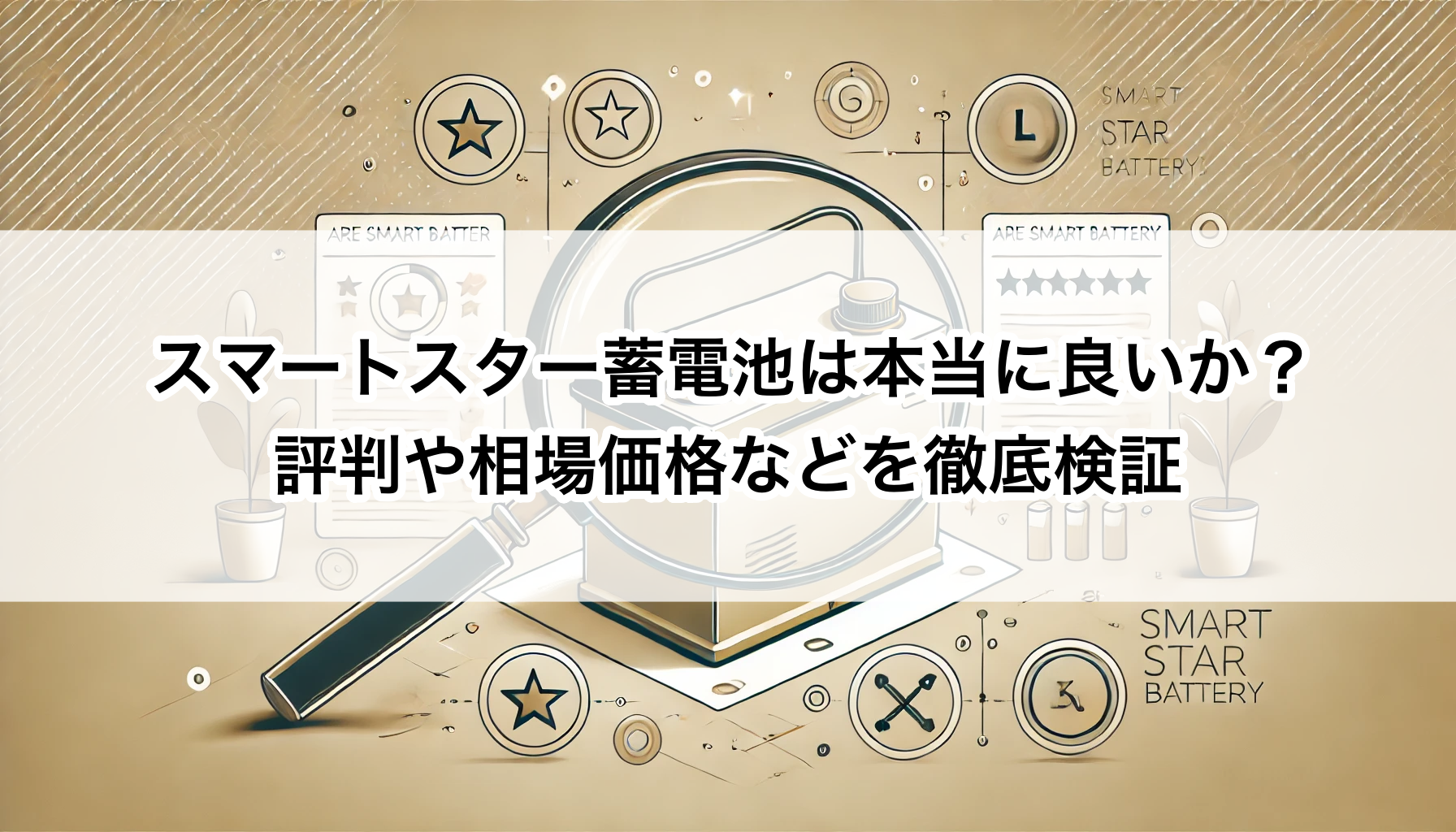 スマートスター蓄電池は本当に良いか？評判や相場価格などを徹底検証